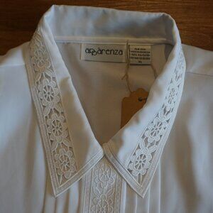 Floral Detail White Blouse